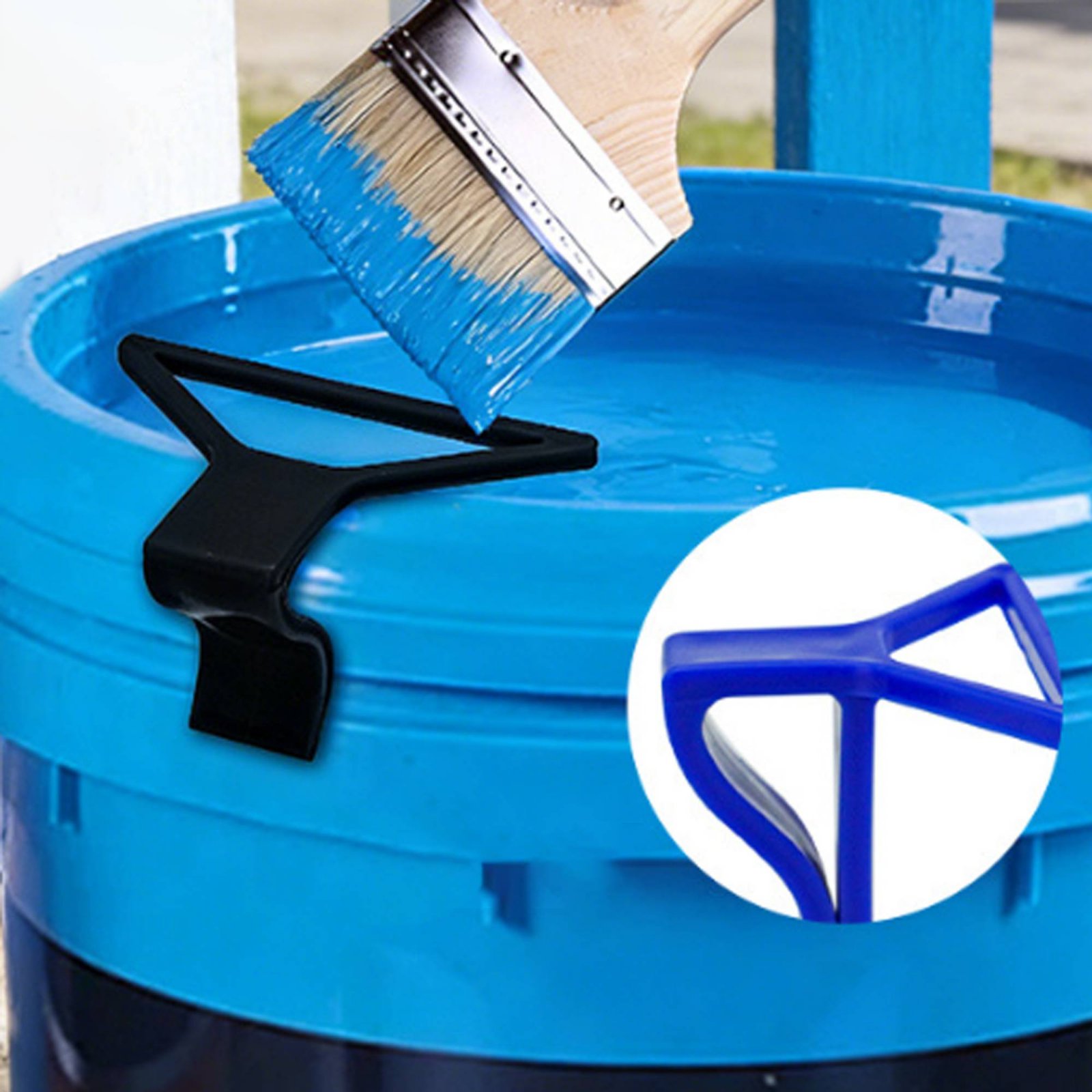 Home Improvement And Supply - こぼれ防止ペイント缶ホルダー 再利用可能なペイント缶リップスクレーパー ペイント用品 こぼれ防止 ホームセンター用品 ユニバーサルツール