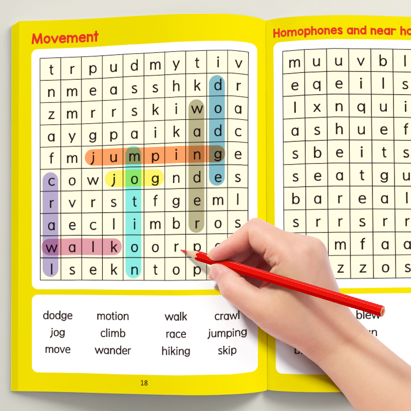 Home Improvement Books - 32ページのスペル練習帳、単語探し帳：パズルを通してスペル練習、語彙学習、読解力向上 | 教室や家庭に最適な贈り物