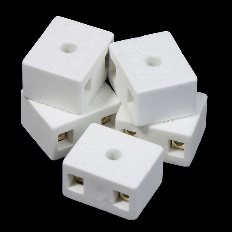 Home Improvement And Supply - 新しい 5 個のセラミックポスト端子台 10A 250V ホームセンター電気機器用品コネクタ端子コネクタ