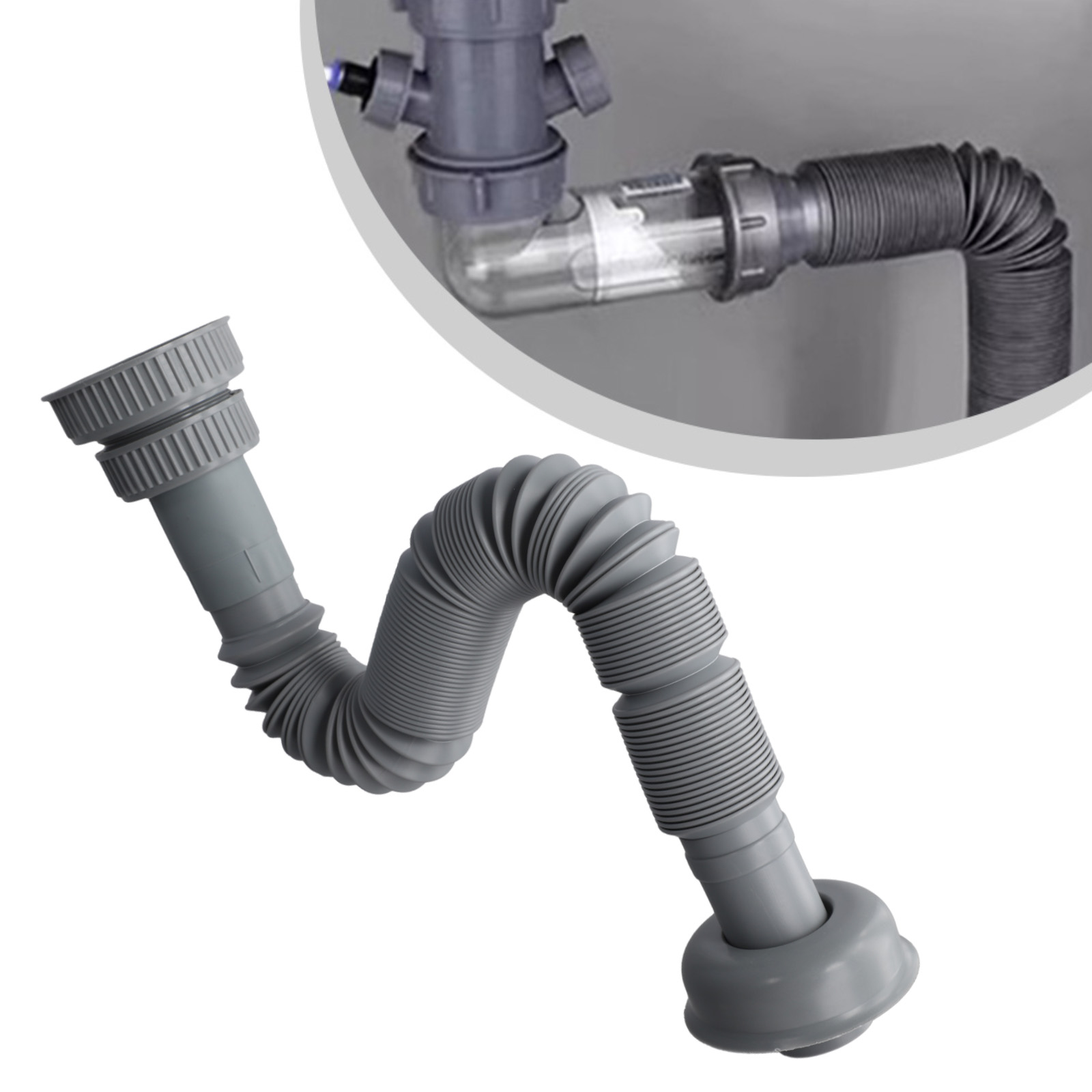 キッチンシンク排水管拡張可能な接続ホースキッチン洗面器排水管 - Home Improvement K&B Construction のレビューと価格