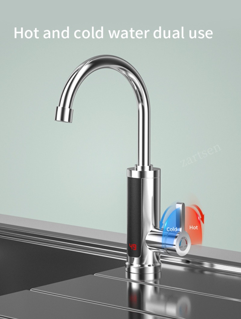 キッチン蛇口電気タップキッチンタップ瞬間湯沸かし器加熱可能  - Home Improvement K&B Construction のレビューと価格