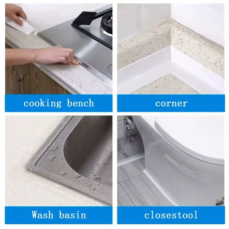 透明アクリル一重キッチンとバスルーム防水カビステッカーシンク - Home Improvement K&B Construction のレビューと価格