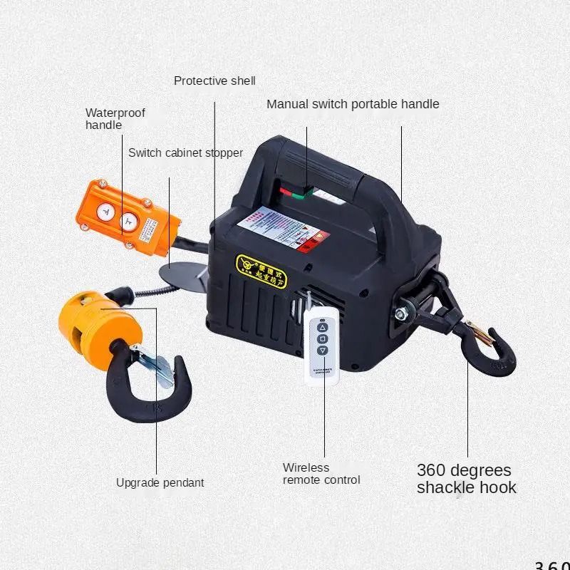 500kg可搬式電動ホイスト、自動車、住宅改修、貨物運搬、生 - Home Improvement Cars のレビューと価格