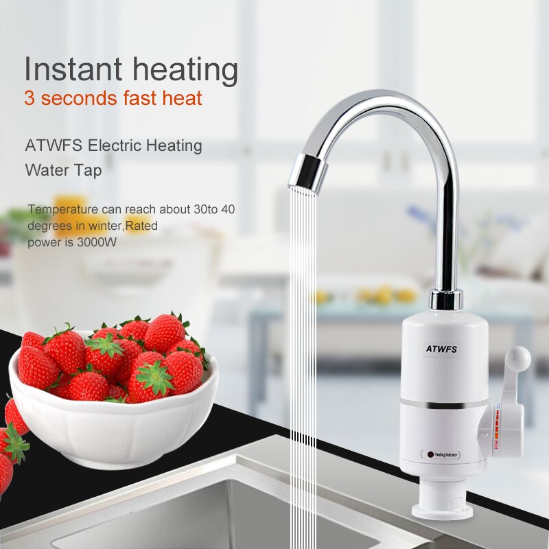 Atwfsタンクレス電気最新給湯器キッチンインスタント温水タ - Home Improvement K&B Construction のレビューと価格