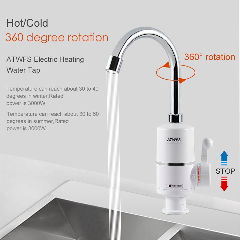 Atwfsタンクレス電気最新給湯器キッチンインスタント温水タ - Home Improvement K&B Construction のレビューと価格