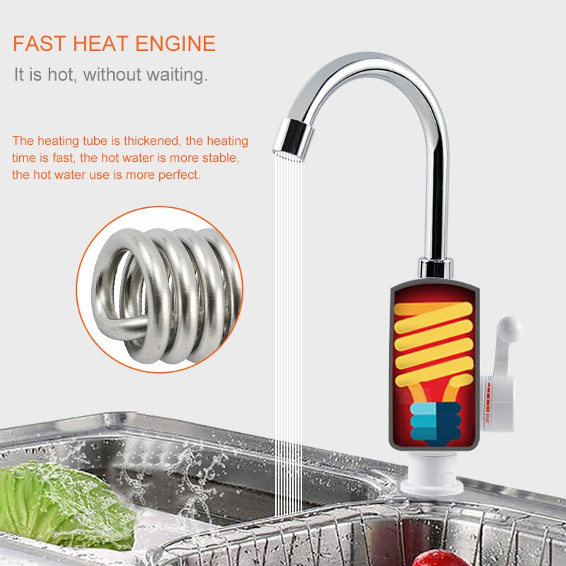 Atwfsタンクレス電気最新給湯器キッチンインスタント温水タ - Home Improvement K&B Construction のレビューと価格