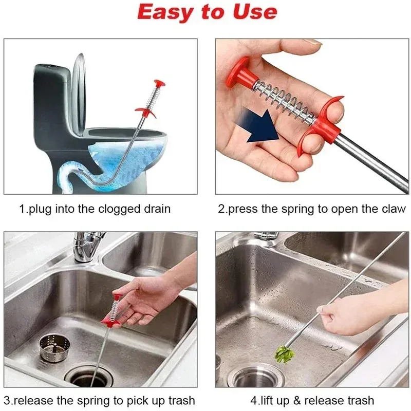 フレキシブルスプリングスネーク排水管クリーナーツール、キッチ - Plumbing Snake Drain のレビューと価格